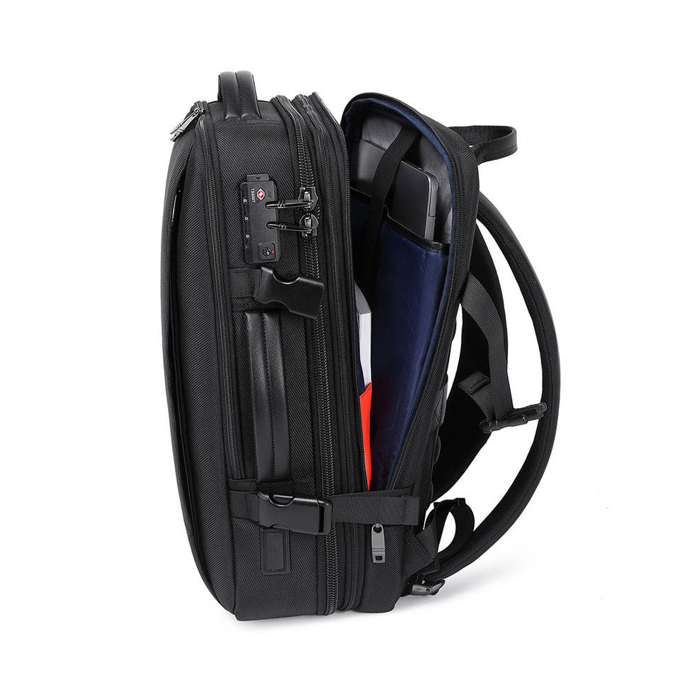 BM-023-16 Large Capacity Men Travel Waterproof Laptop Backpack Fit 16 Inches Laptop Tsa Lock Usb Cable 