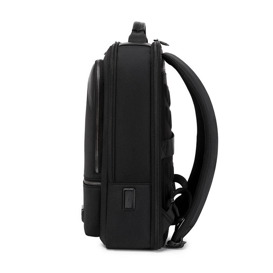 Waterproof Business Laptop Backpack with USB Charging, Durable Work Bag Fits 15.6 Inch Notebook