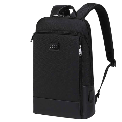 Luxury Business Laptop Backpack with Premium Leather Accents for Professionals