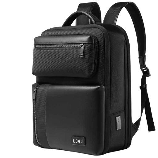 Custom High-end black Business Backpack For Corporate Events And Promotional Gifts