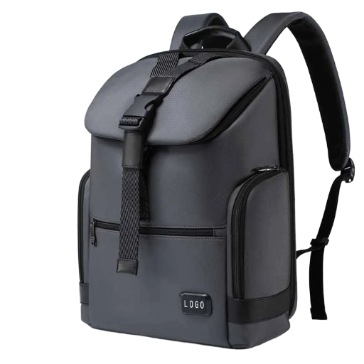 Luxury Business Backpack with Waterproof Protection and Stylish Leather Trim