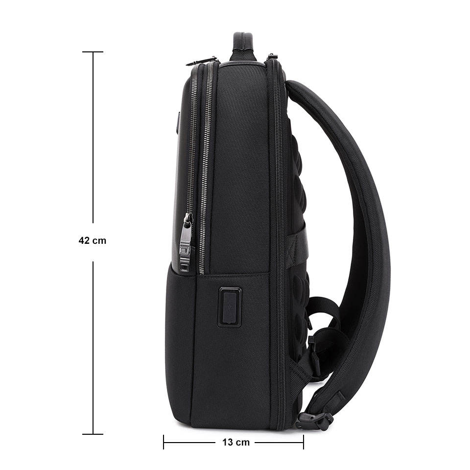 High End Business Laptop Backpack with Durable Zippers and Comfortable Fit