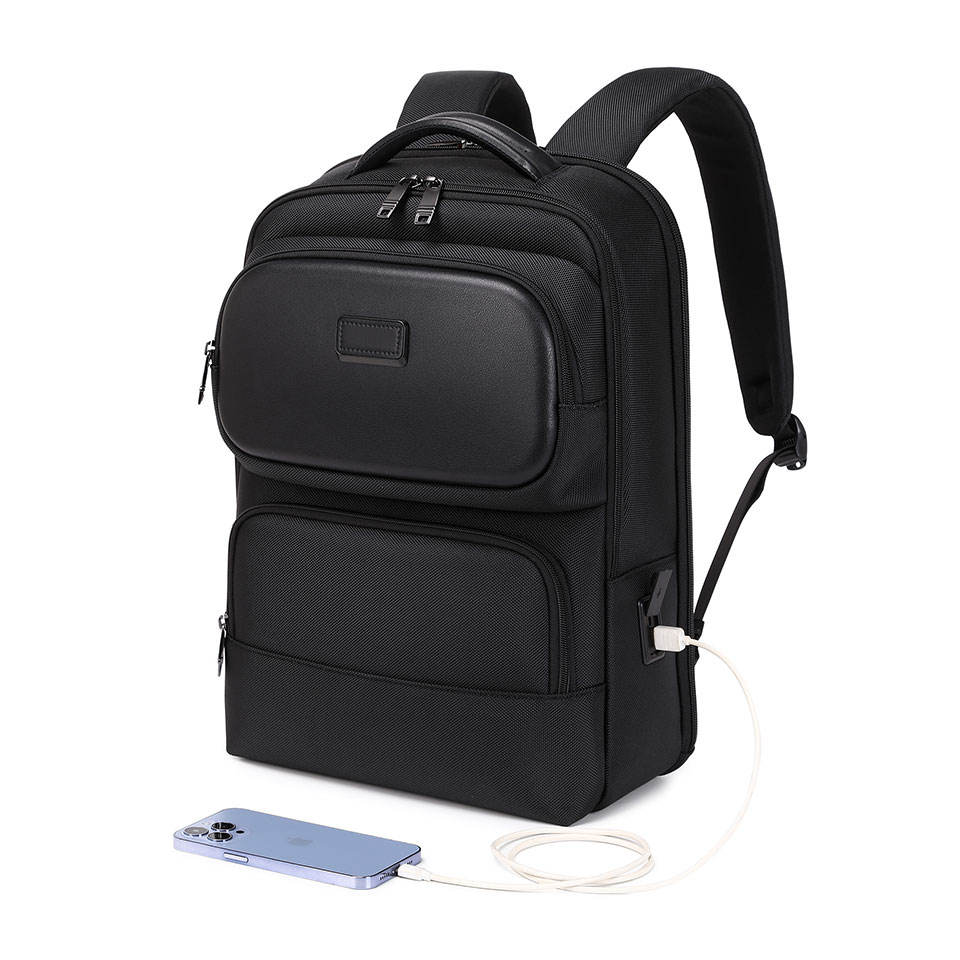 Executive Business Laptop Backpack with Smart USB Charging and Anti Theft Features