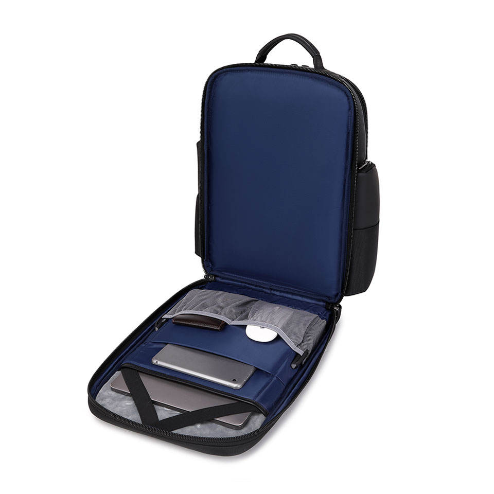 Premium Leather Business Backpack for Laptop Travel and Office Work