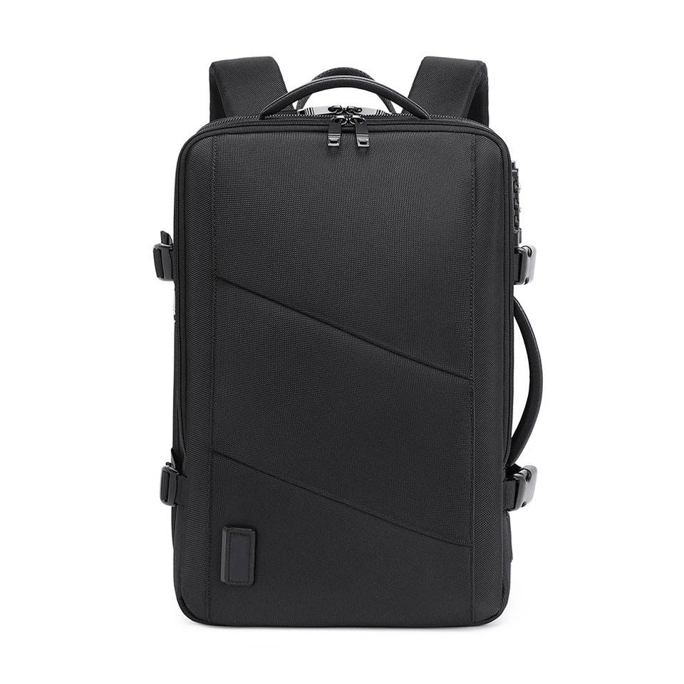 BM-023-16 Large Capacity Men Travel Waterproof Laptop Backpack Fit 16 Inches Laptop Tsa Lock Usb Cable 
