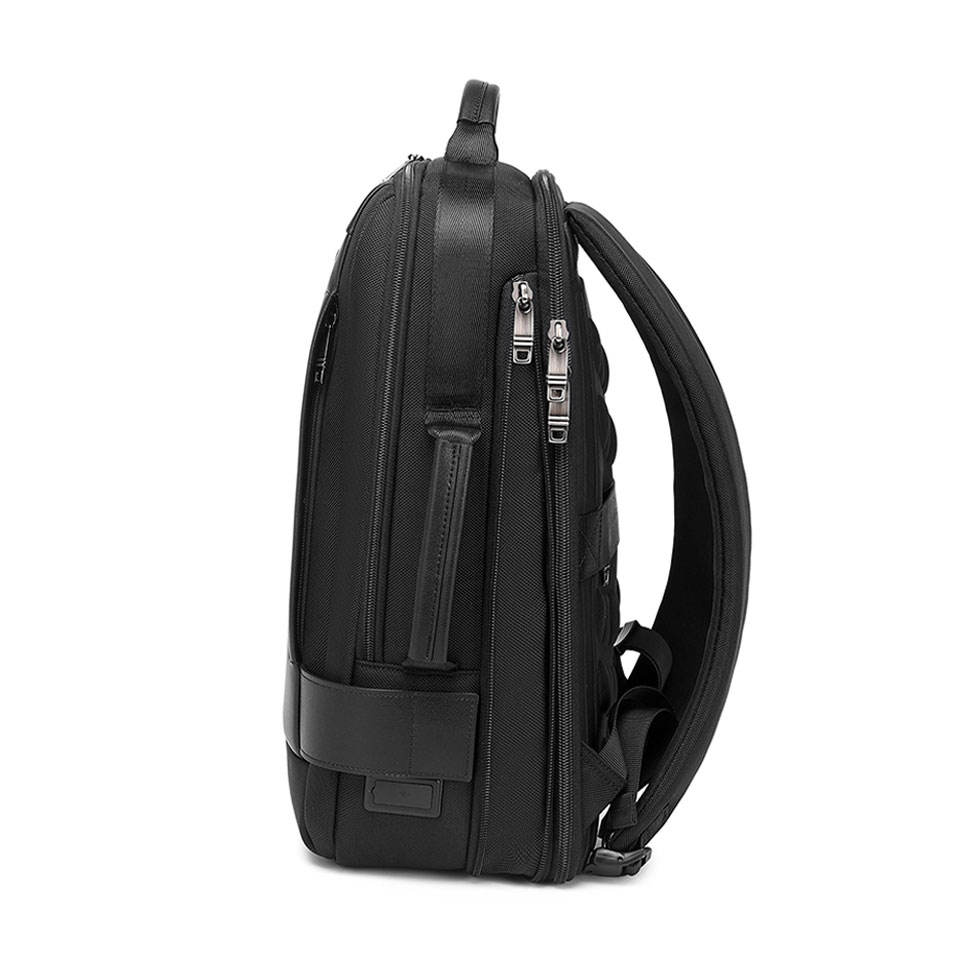 Men Fashion External Frame Backpack Microfiber Leather USB Charging Laptop Compartment Waterproof Travel Office College Bag Below 24L