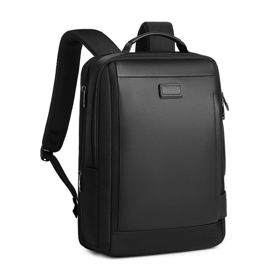 Men Fashion External Frame Backpack Microfiber Leather USB Charging Laptop Compartment Waterproof Travel Office College Bag Below 24L