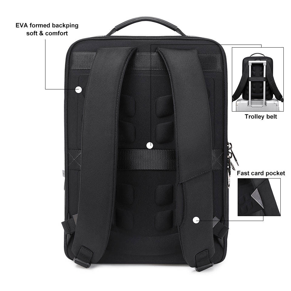 High End Business Laptop Backpack with Durable Zippers and Comfortable Fit