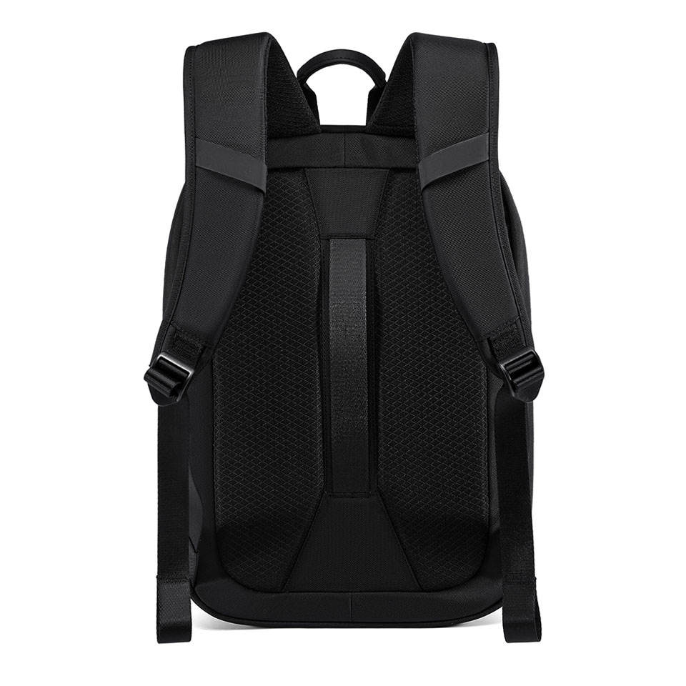 Custom Black Premium High Performance Office Backpack For Work And Travel Water-Resistant Business Backpack for Work & Travel, Fits 17 Inch Laptop