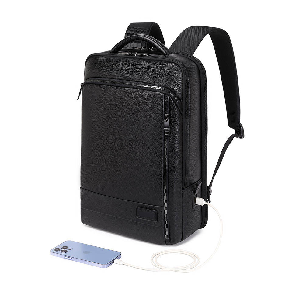 BM-02353  Fit 16 Inch Laptop Usb Charging Office Computer Men's Backpack High Capacity Business Backpack For Travel And Office Use