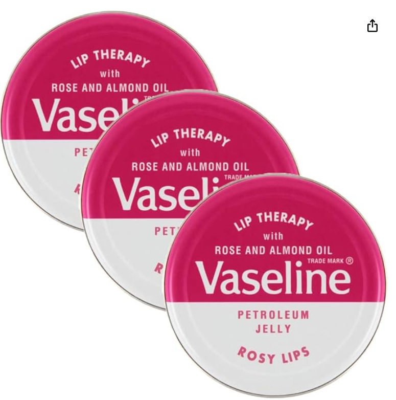 3 x 20g Rosy Dry Lips Lip Balm Moisturiser Soft Soothing Nourishing