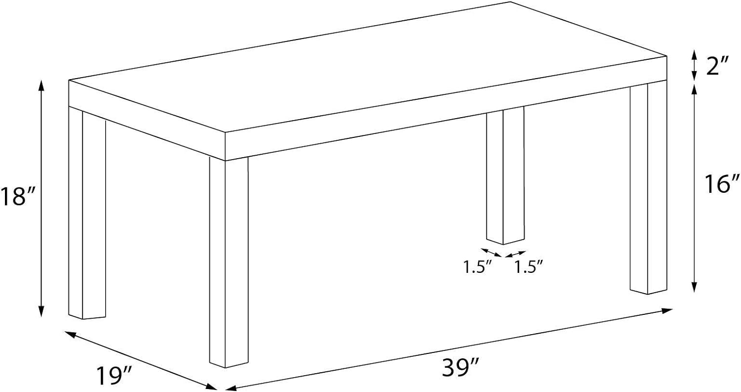Parsons Coffee Table, Espresso