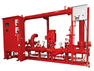 Pre-Packaged System with In-Line Fire Pump