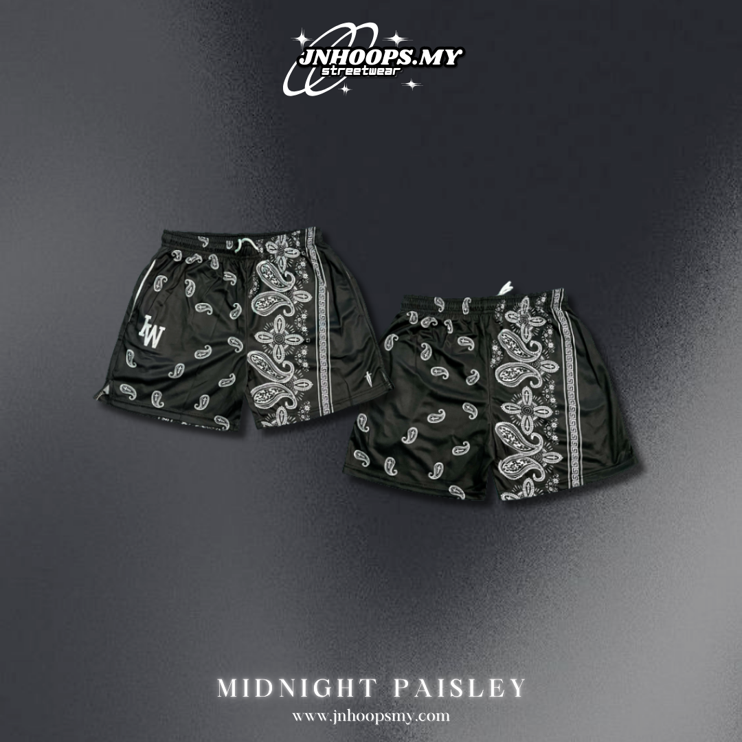 Midnight Paisley Shorts