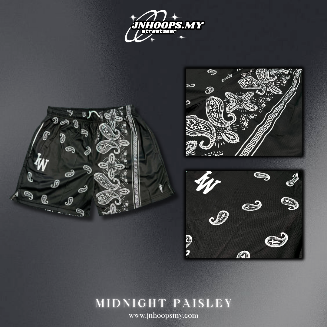 Midnight Paisley Shorts