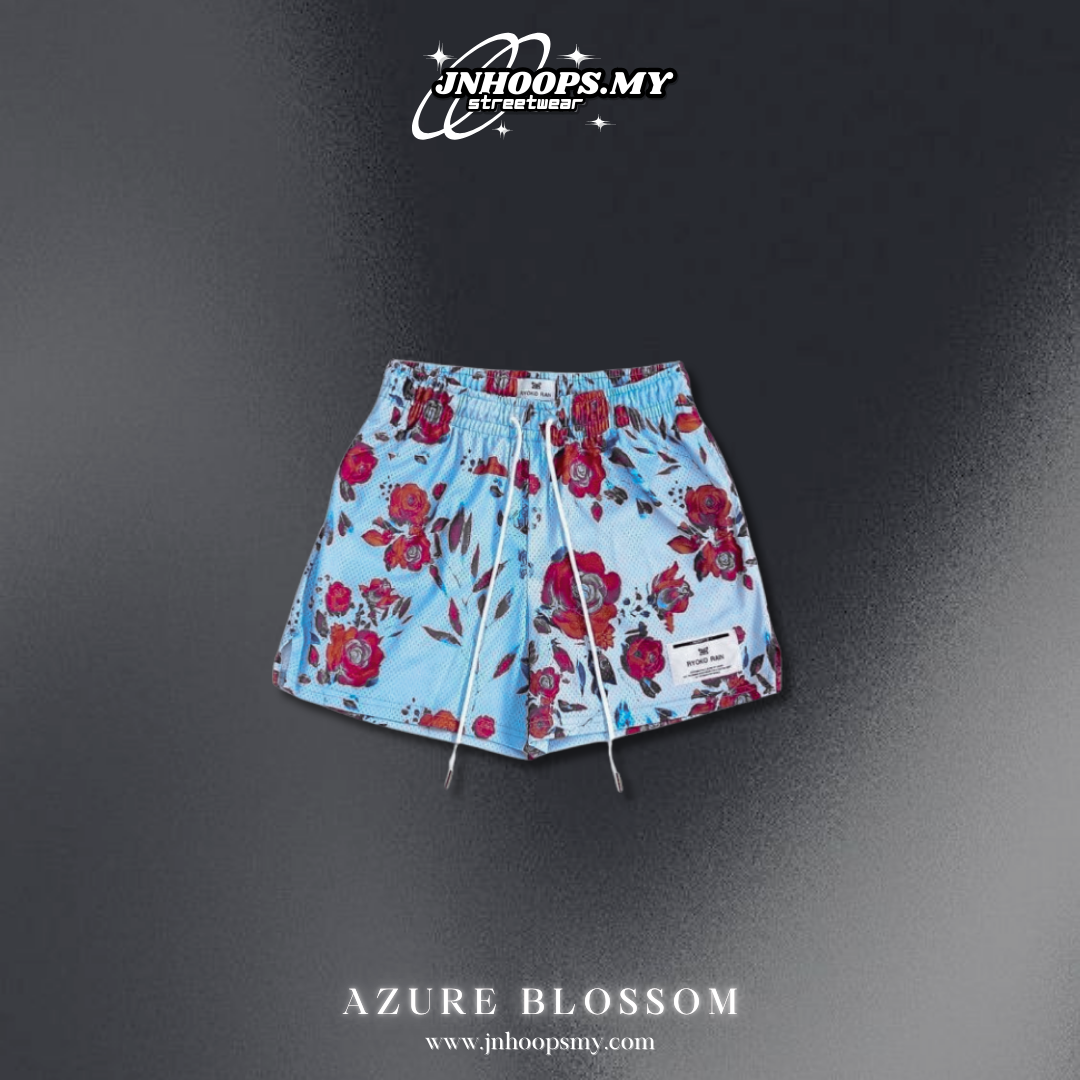 Azure Blossom Shorts