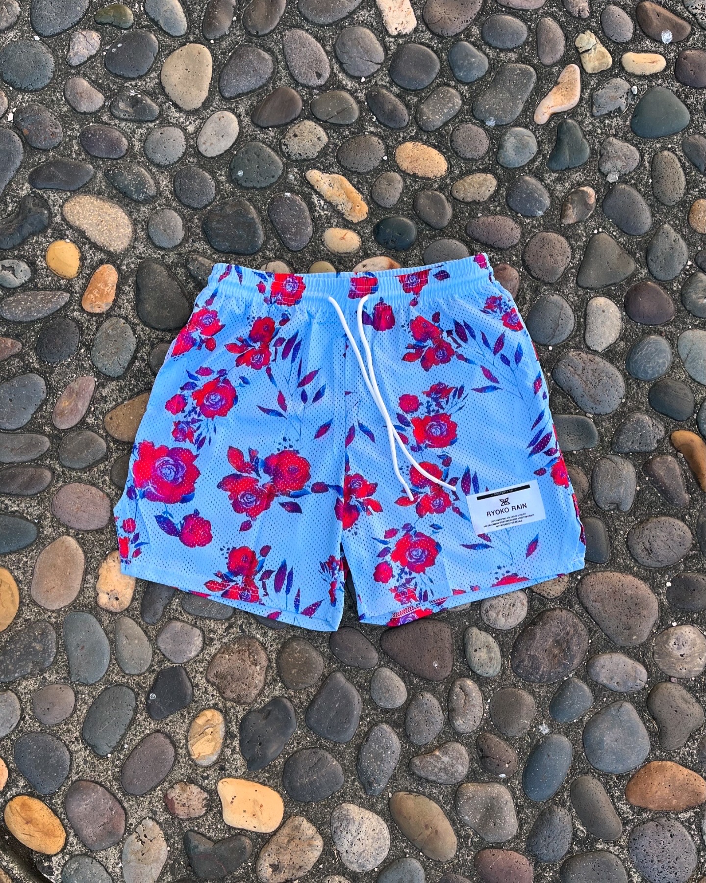 Azure Blossom Shorts