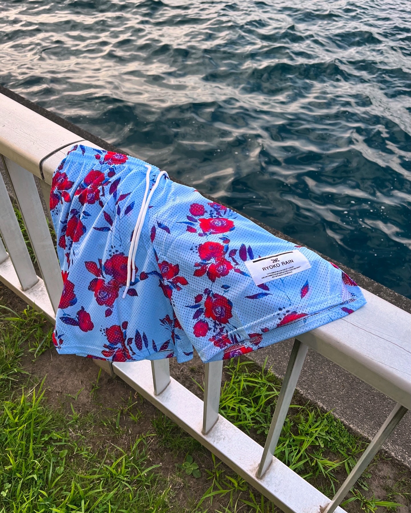 Azure Blossom Shorts