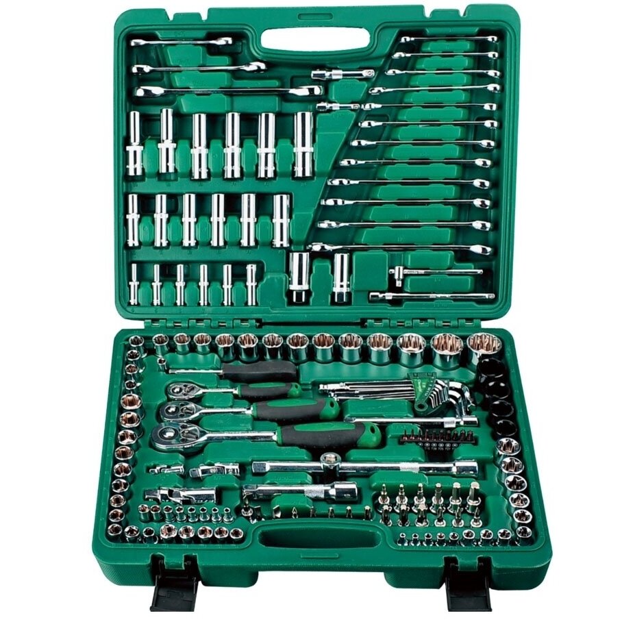 1/4'' + 3/8'' + 1/2' GALVUČIŲ IR RAKTŲ RINKINYS 150VNT.