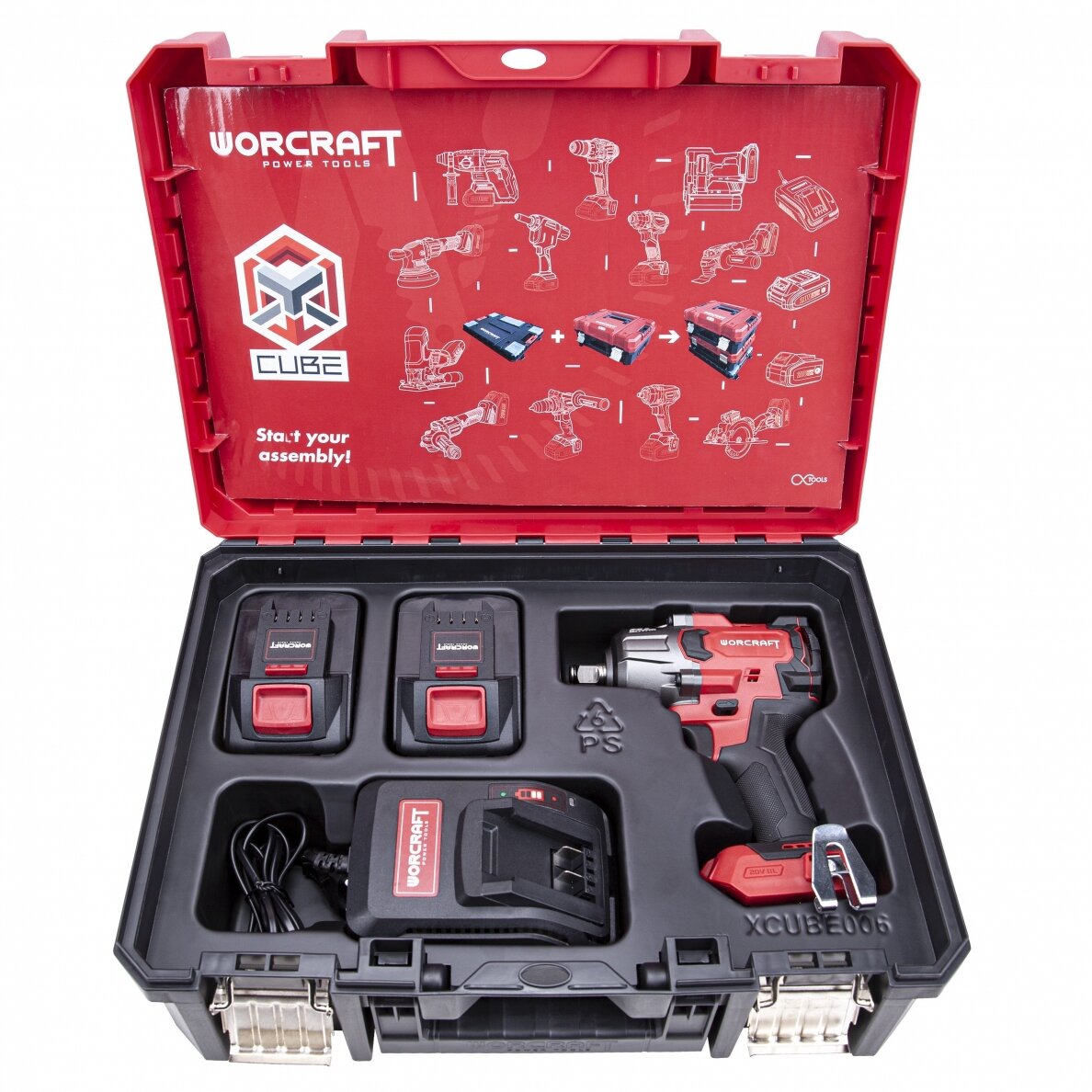 AKUMULIATORINIS SMŪGINIS SUKTUVAS 1/2'' 850NM 20V LI-ION (XCUBE DĖŽĖ)