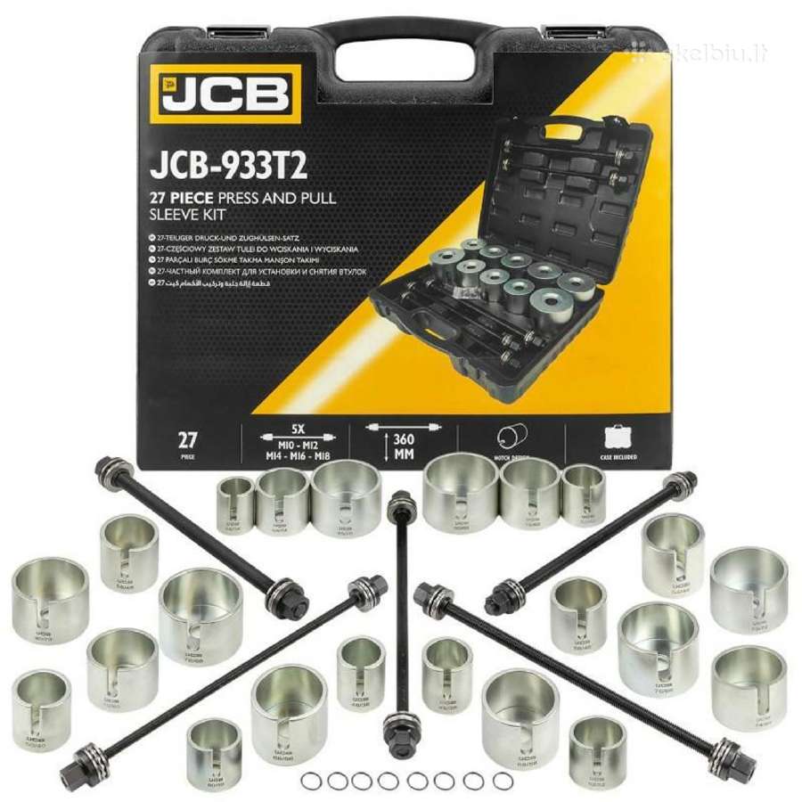 Sailentblokų ir guolių nuėmėjų rinkinys JCB