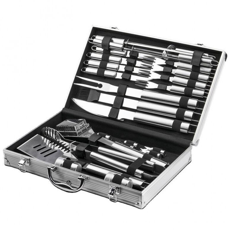 BBQ-GRILL komplektas 19vnt. įrankiu