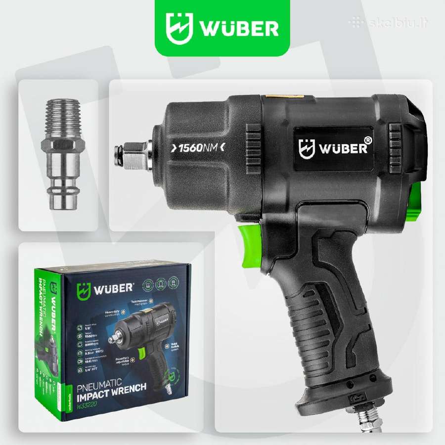 Wuber pneumatinis smūginis veržliasukis 1560nm