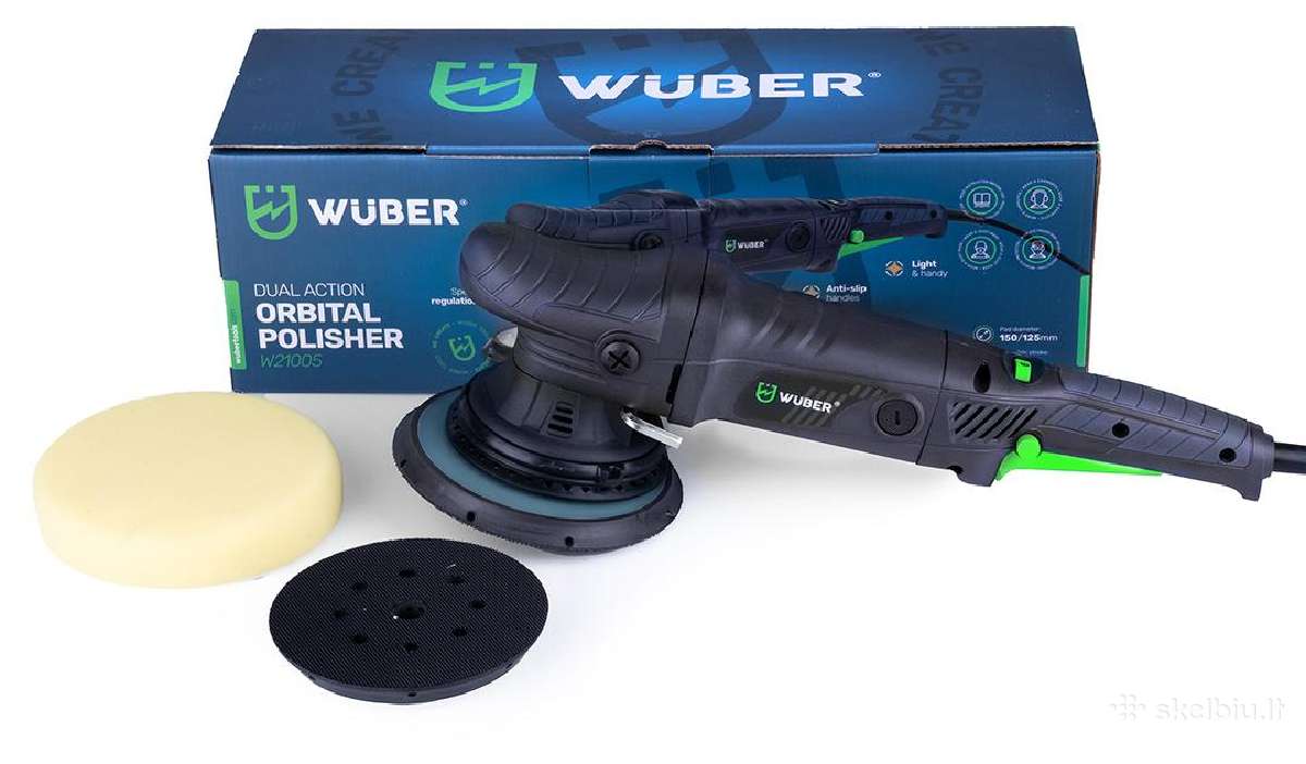 1500 W Wuber ekscentrinis orbitinis poliruoklis