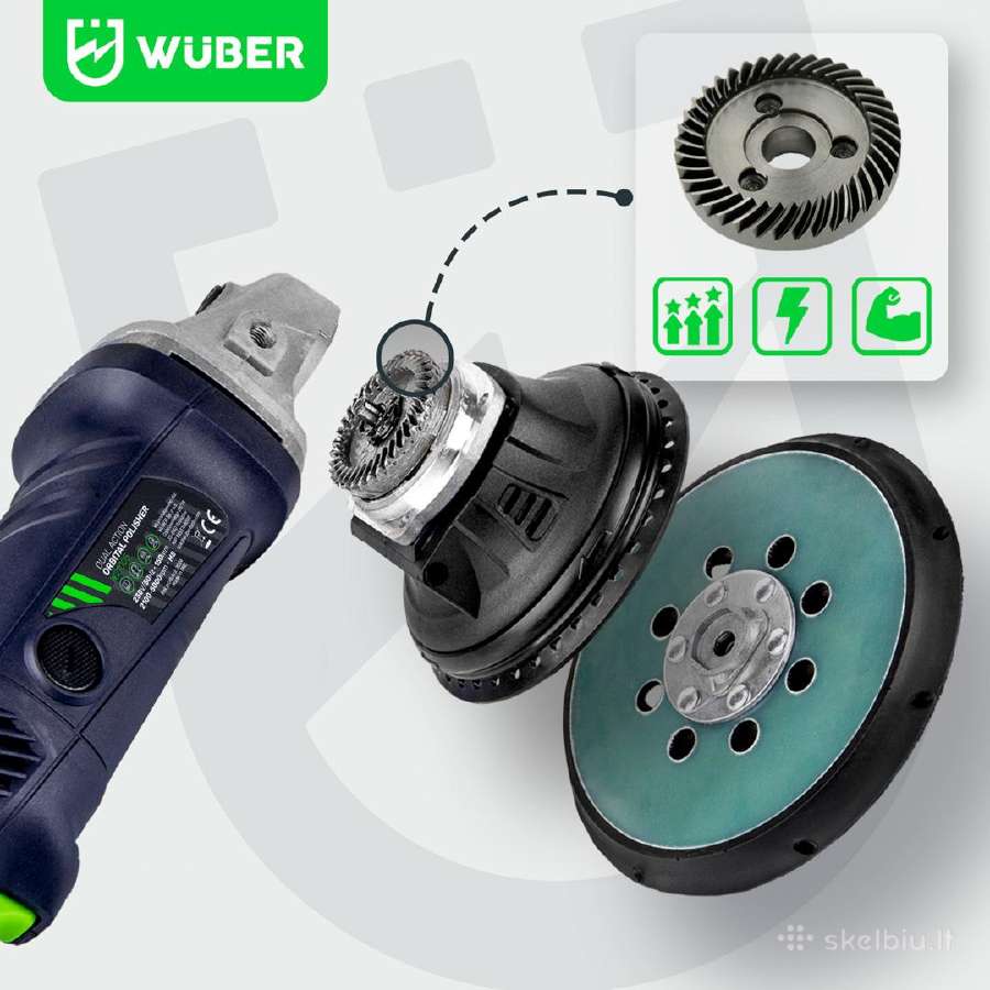 1500 W Wuber ekscentrinis orbitinis poliruoklis