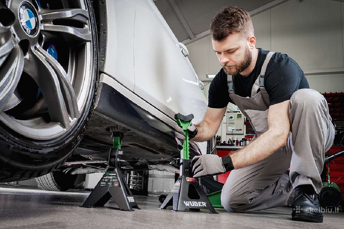3t Wuber automobilio atraminiai stovai