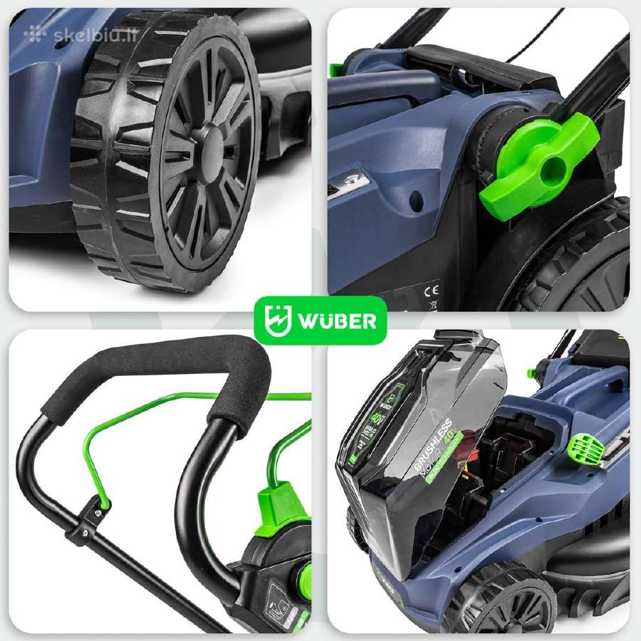 40 V „wuber“ bešepetėlinė akumuliatorinė vejapjovė