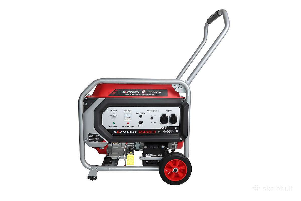 Benzininis generatorius Suptech 6500e-II (vienfazi