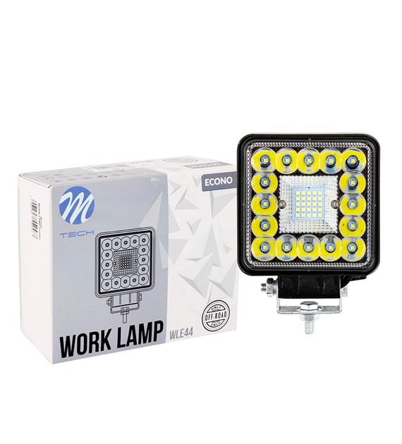 M-TECH ECONO WLE44 darbo žibintas - 4" 41xSMD3030 - kvadratinis 42W 10-30V Combo
