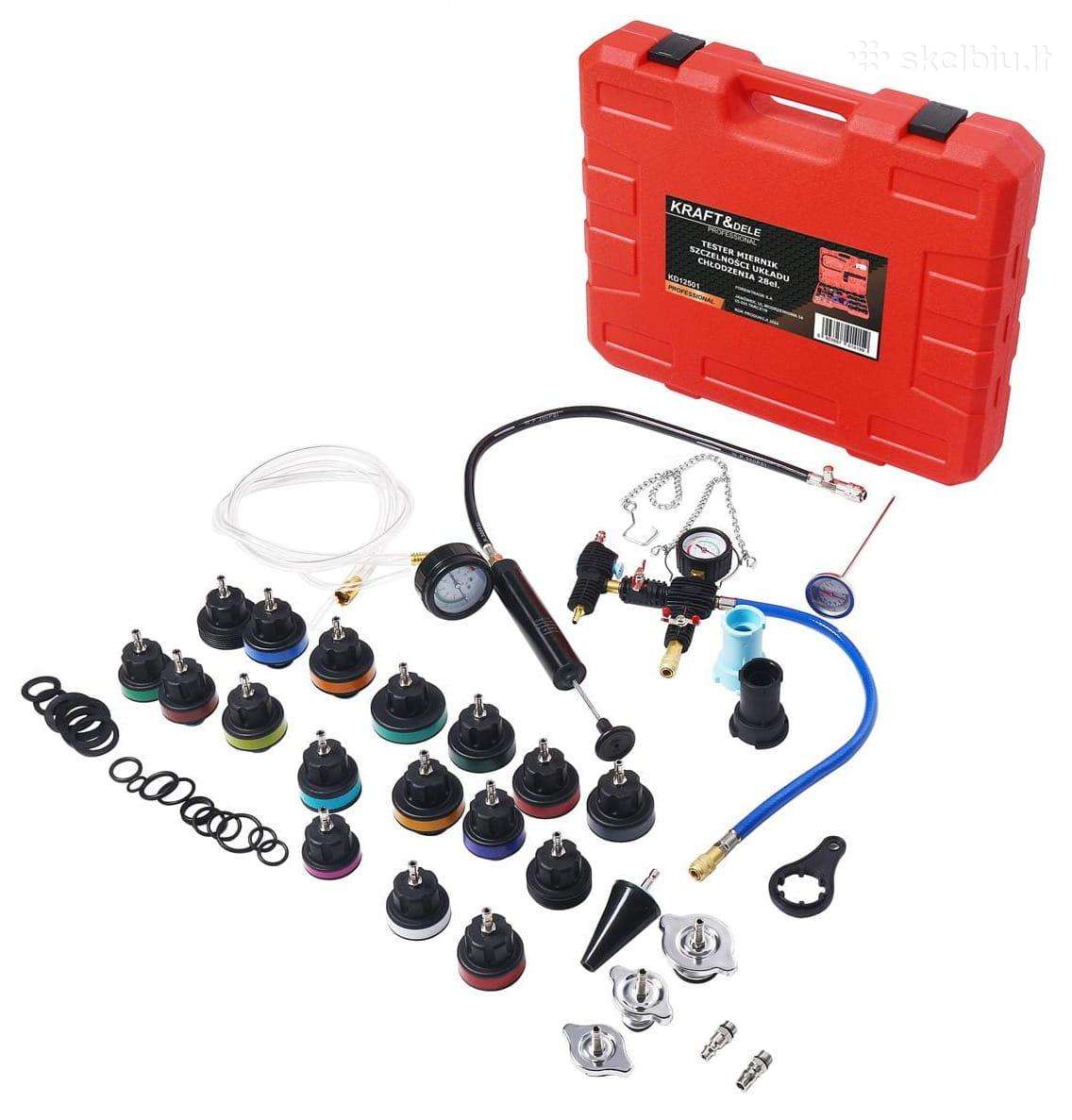 Aušinimo sistemos testeris 0- 2,5 bar 28 vnt.