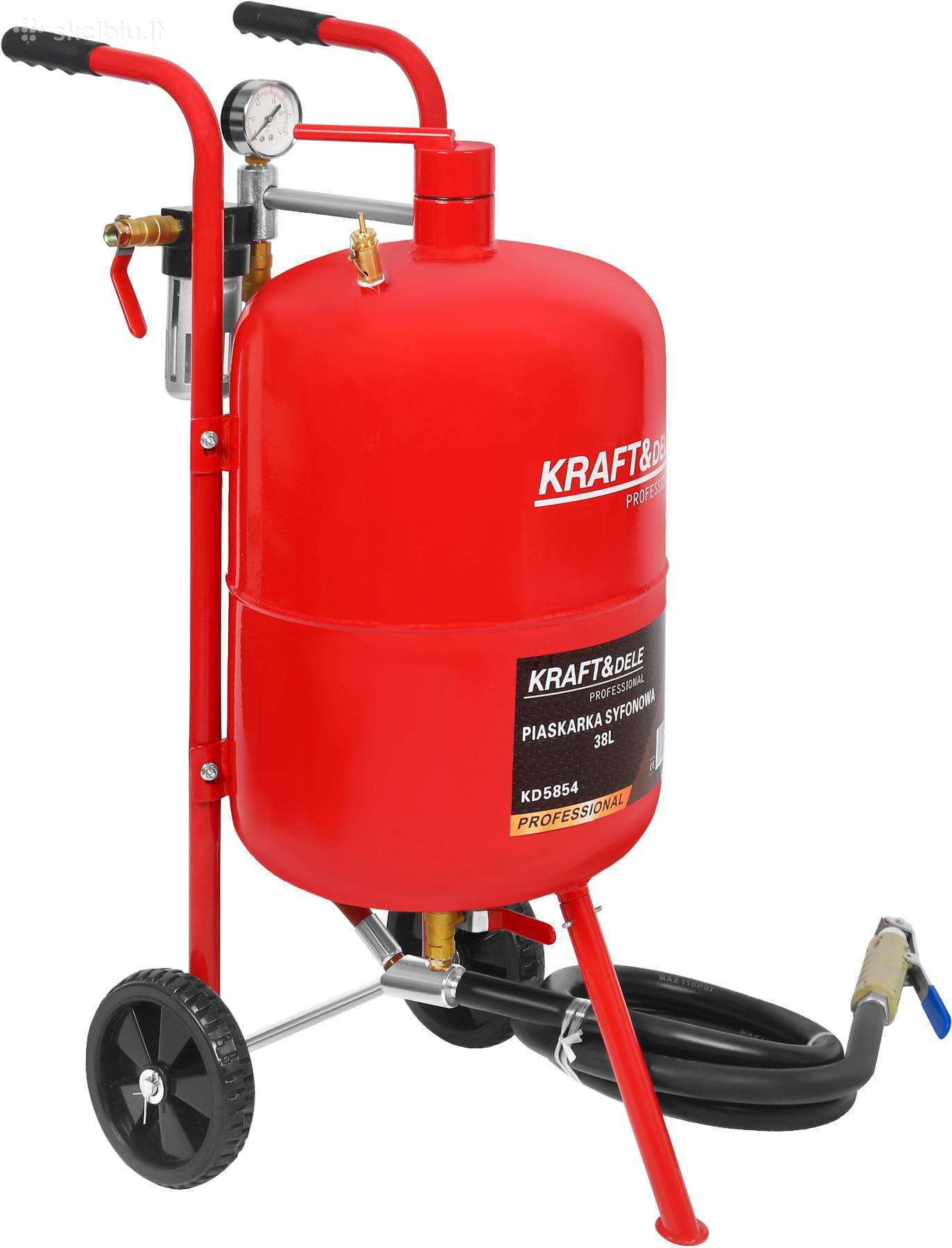 Smėliapūtė mobili smeliasrovė 38l