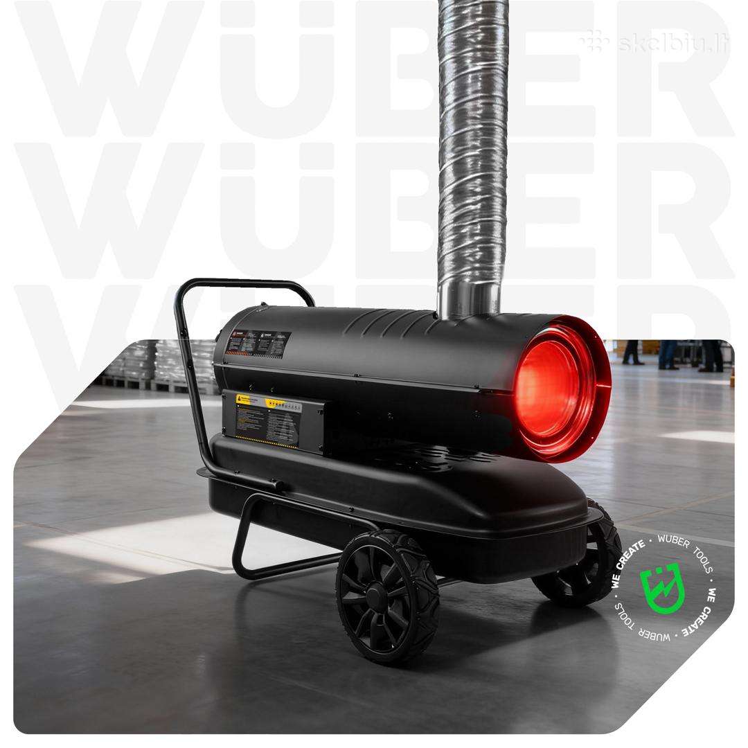 Dyzelinis šildytuvas su kaminu 30 kW WUBER