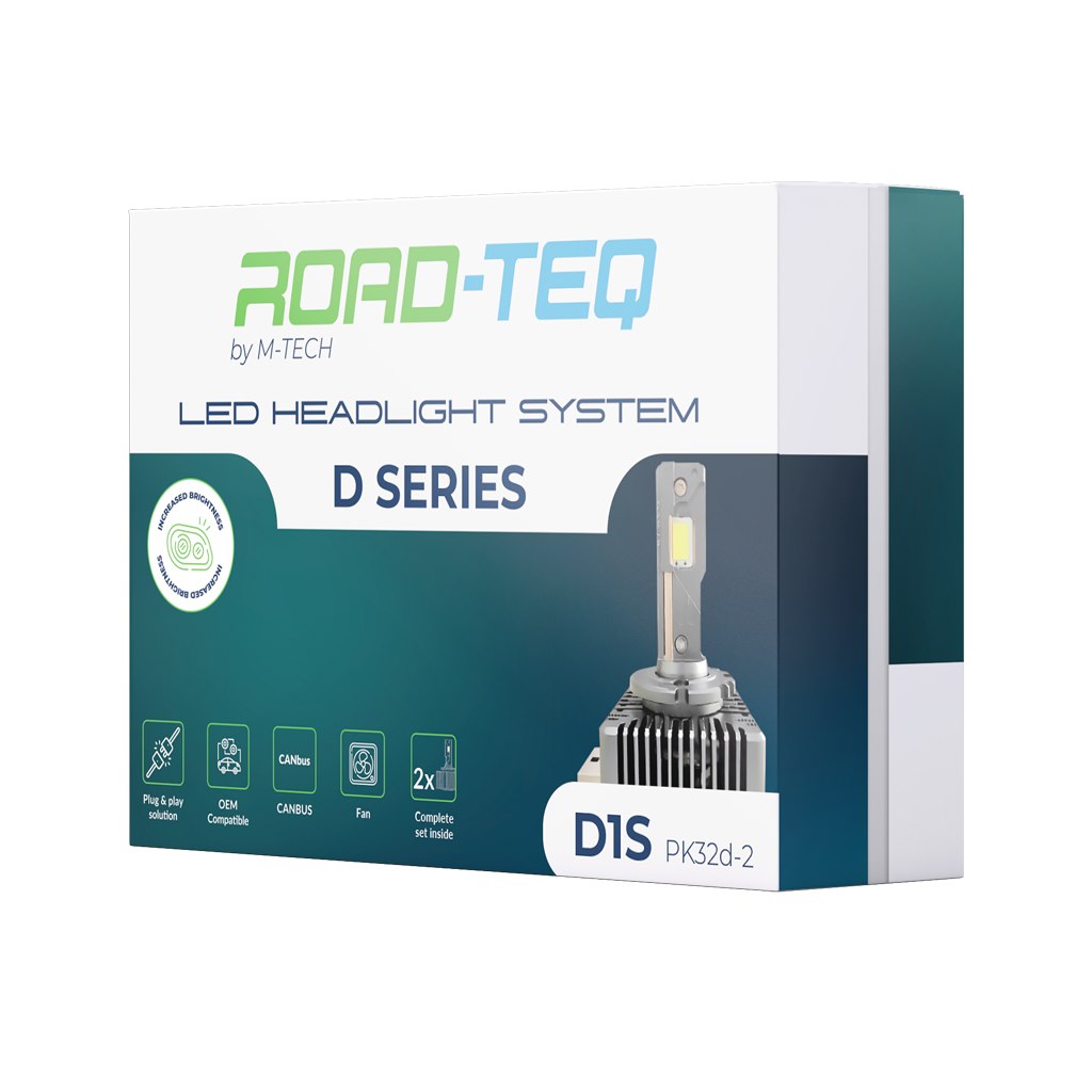  Naujas    ROAD-TEQ D1S LED - Plug'Play - 2 vnt./komplekte