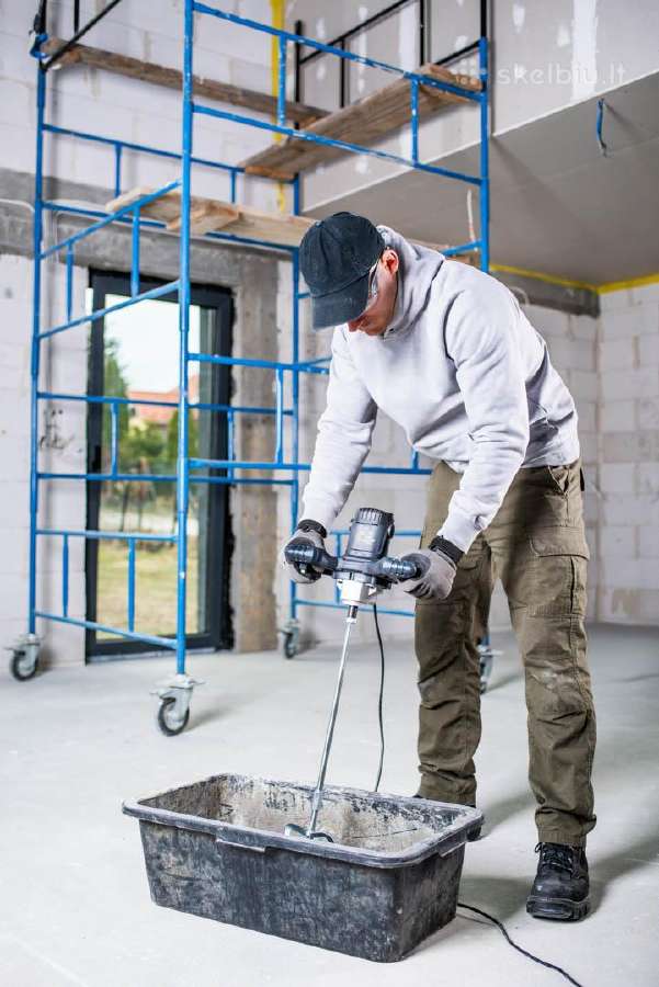 Wuber 2600W elektrinis maišytuvas skiediniams ir klijams