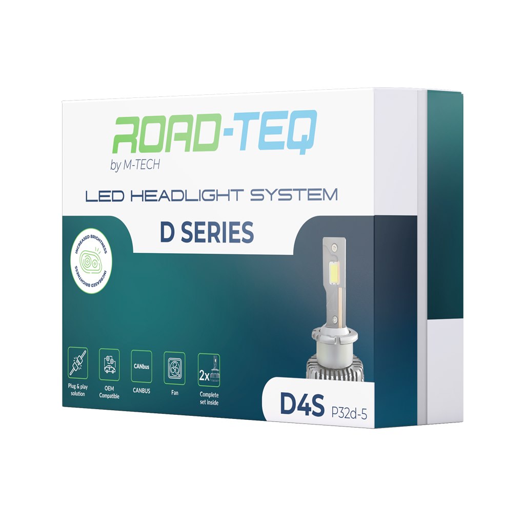  Naujas    ROAD-TEQ D4S LED - Plug'Play - 2 vnt./rinkinyje