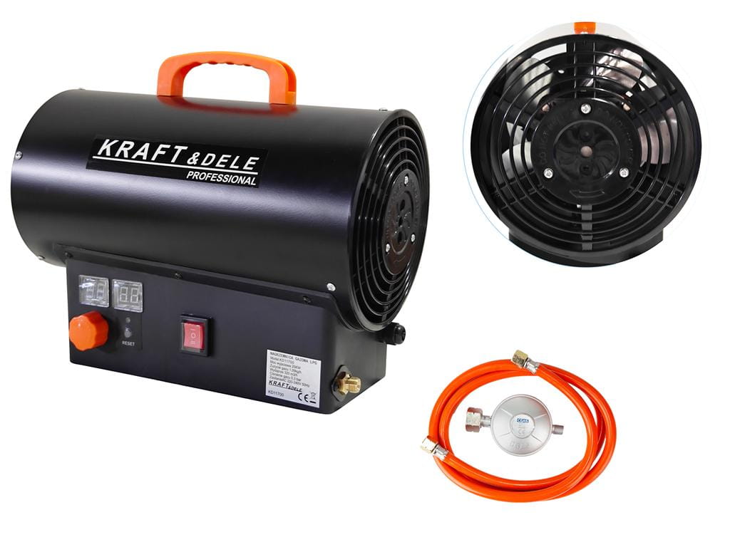 DUJINIS ŠILDYTUVAS  25 KW / TERMOSTATAS / REDUKTORIUS