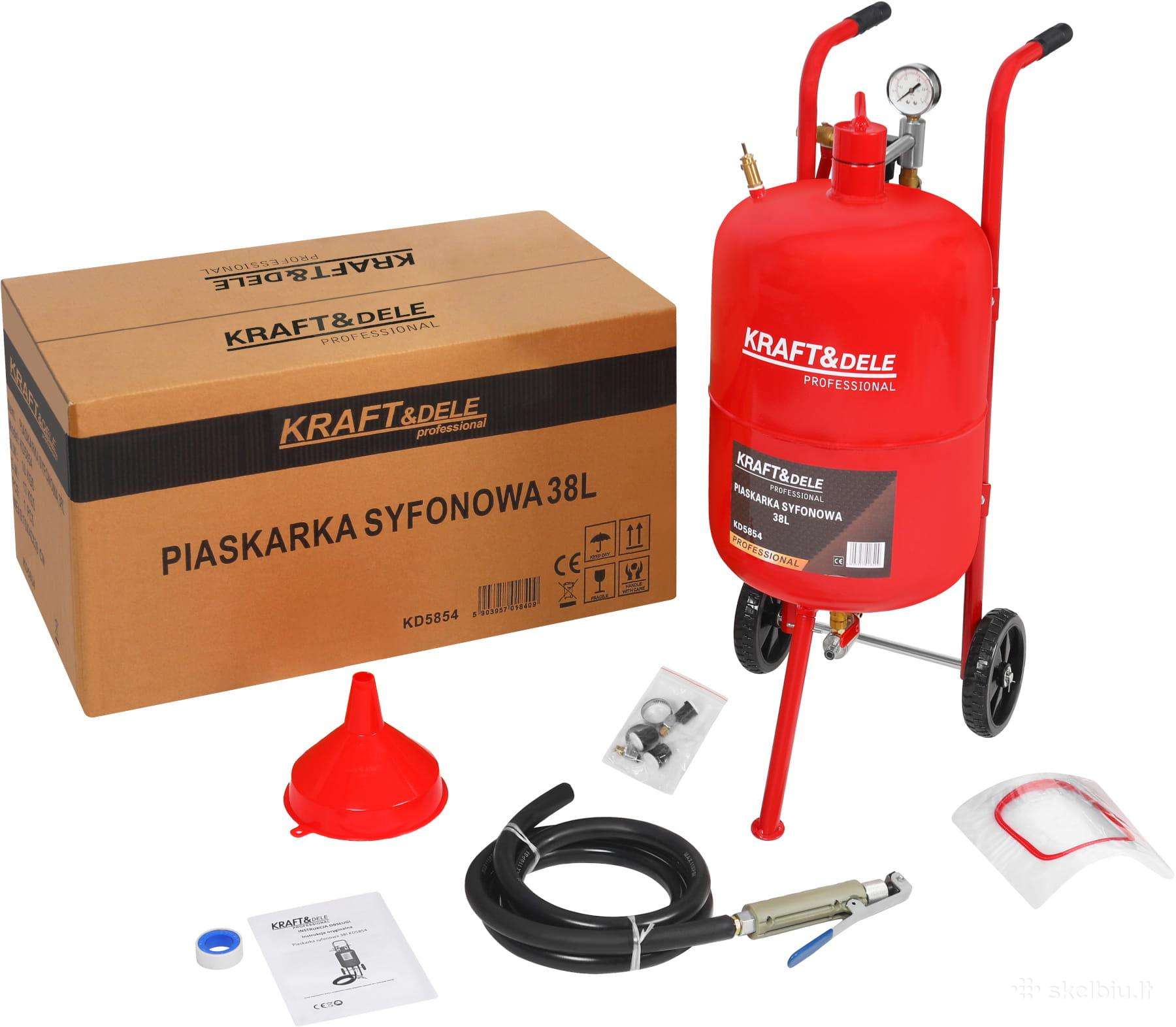 Smėliapūtė mobili smeliasrovė 38l