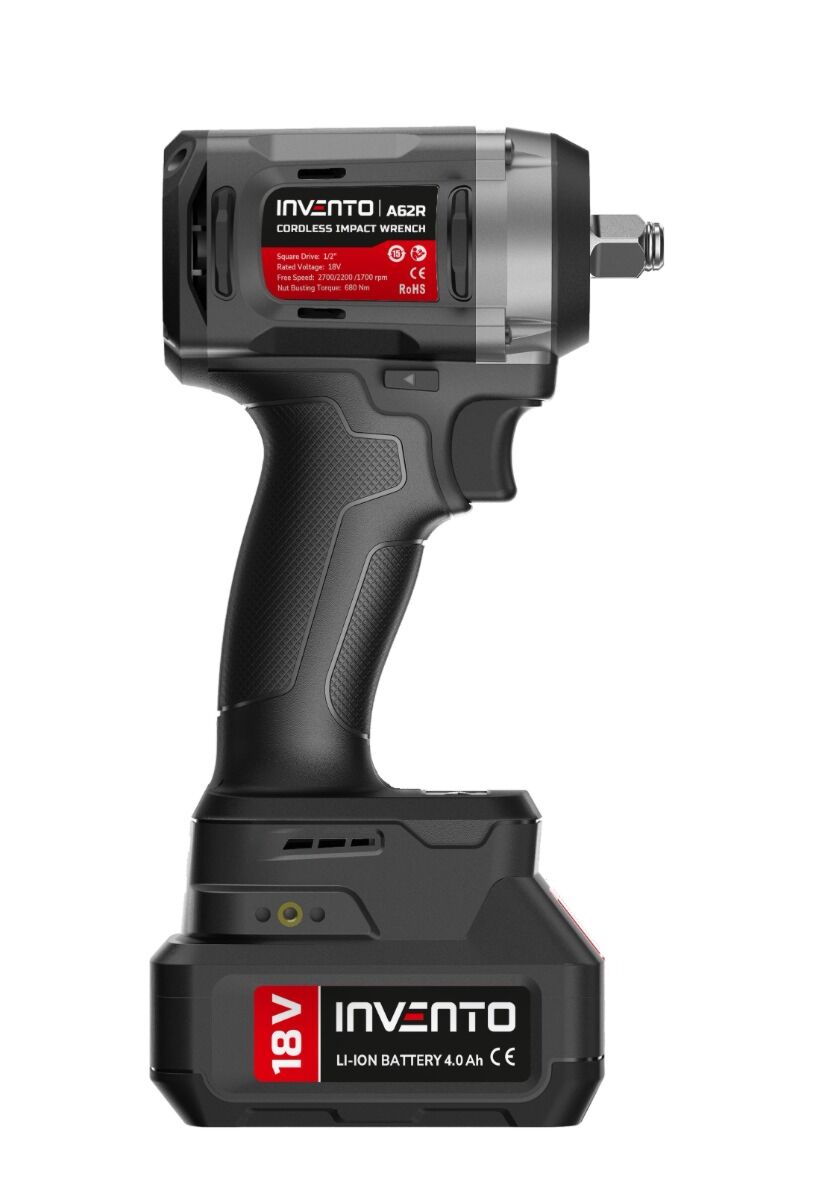  680 Nm 1/2" akumuliatorinių smūginių veržliarakčių rinkinys 2x 4Ah, krepšys, įkroviklis