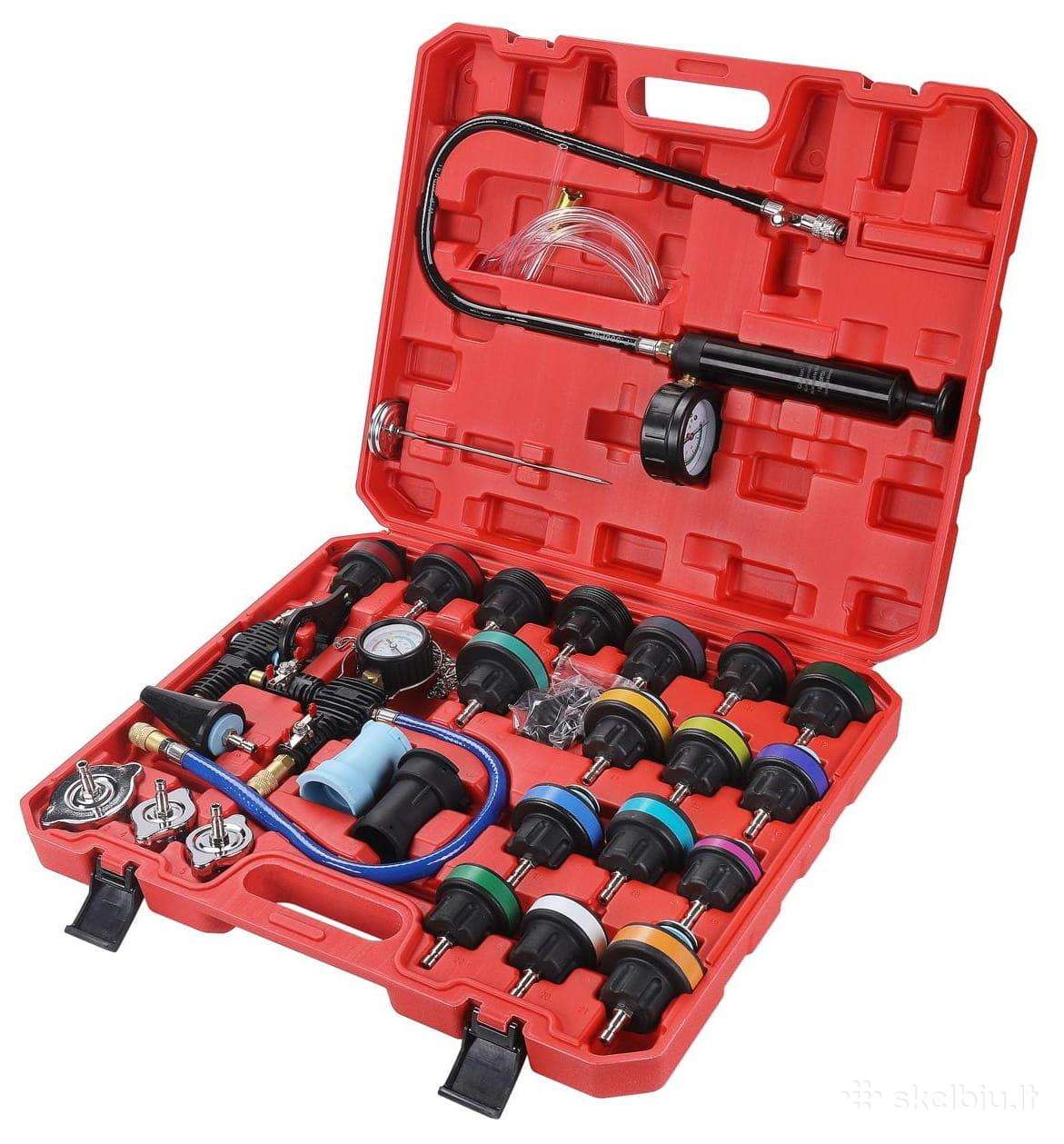 Aušinimo sistemos testeris 0- 2,5 bar 28 vnt.