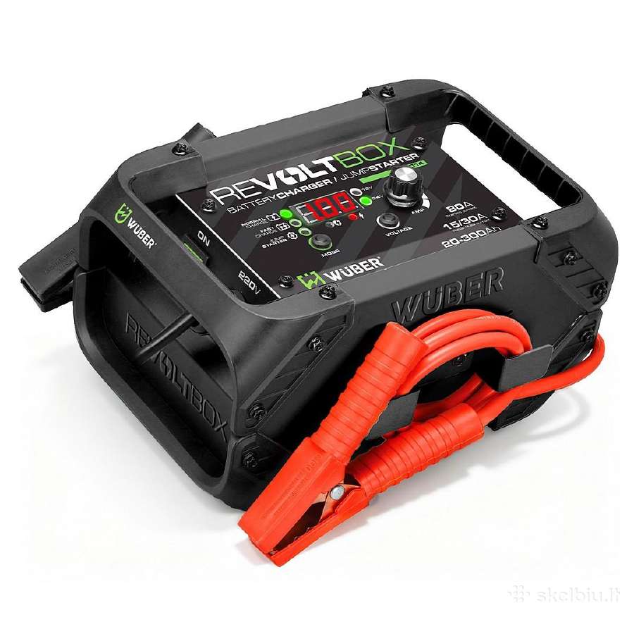 Automatinis akumuliatoriaus įkroviklis su starteris 80A