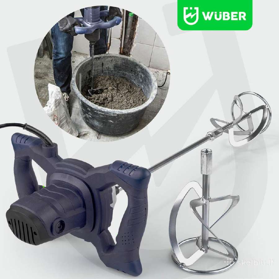 Wuber 2600W elektrinis maišytuvas skiediniams ir klijams