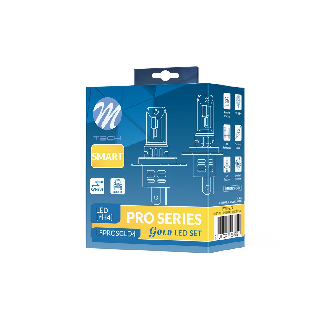 LED RINKINYS M-TECH PRO SMART GOLD SERIJA H4