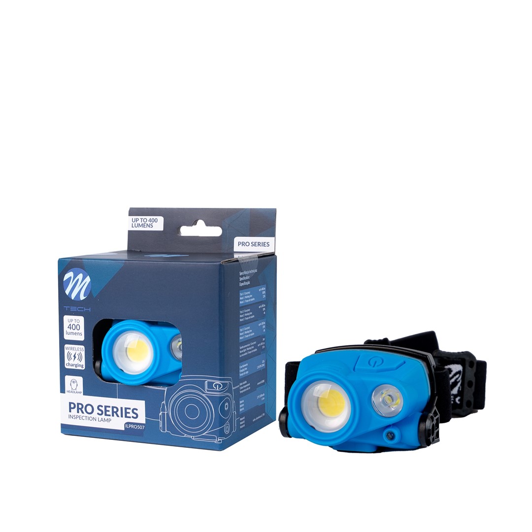 M-TECH PRO 3W + 3W COB galvos apžiūros lempa