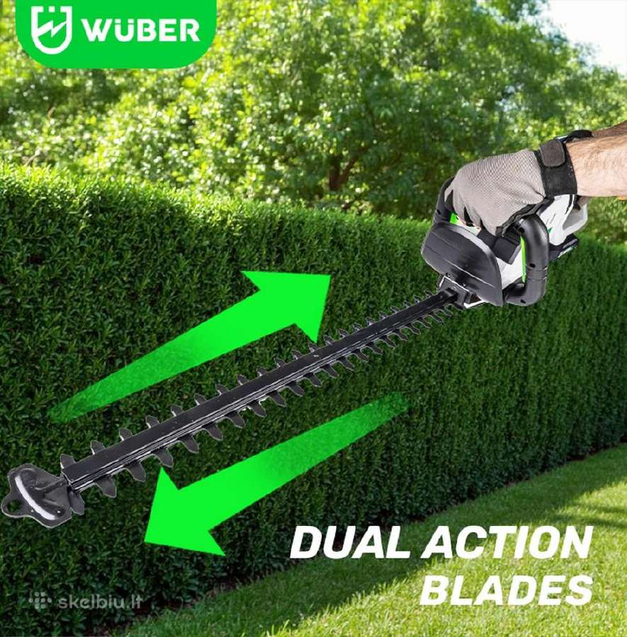 Wuber 50 cm akumuliatorinės gyvatvorių žirklės