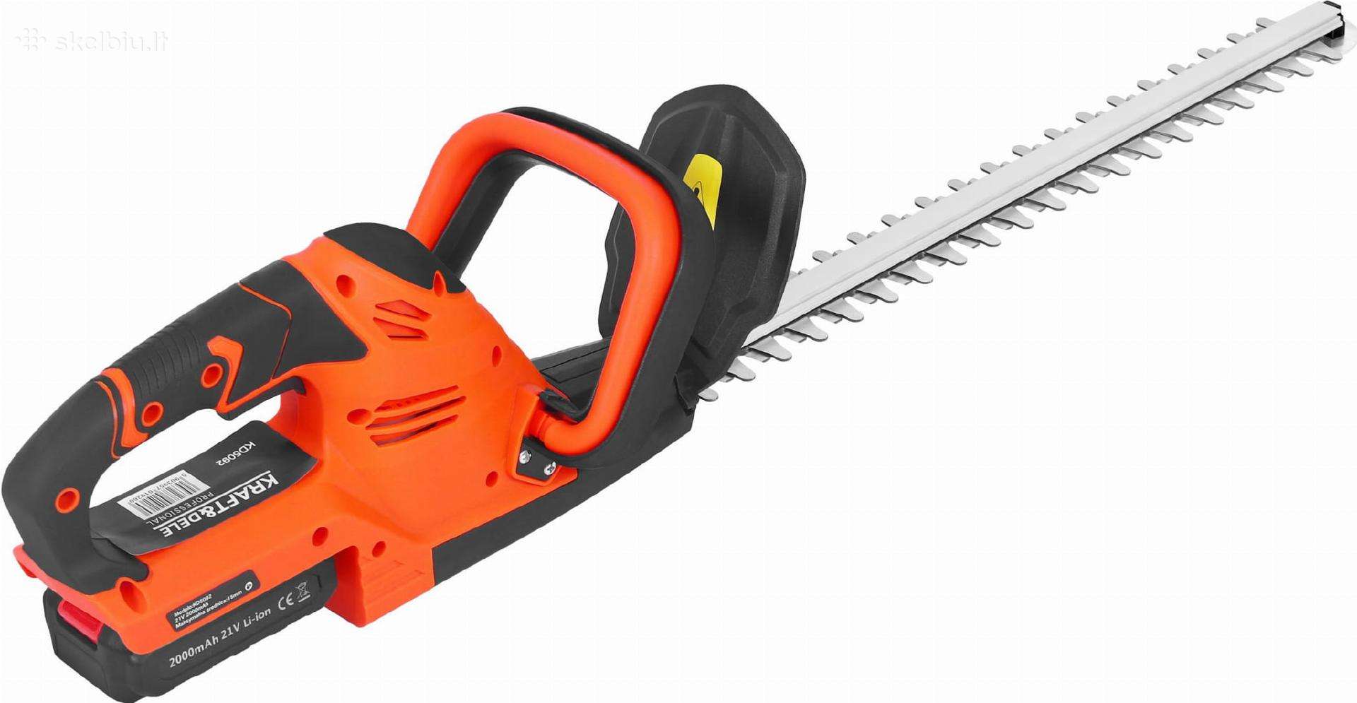 Akumuliatorinės Gyvatvorių Žirklės 21v 2000mah