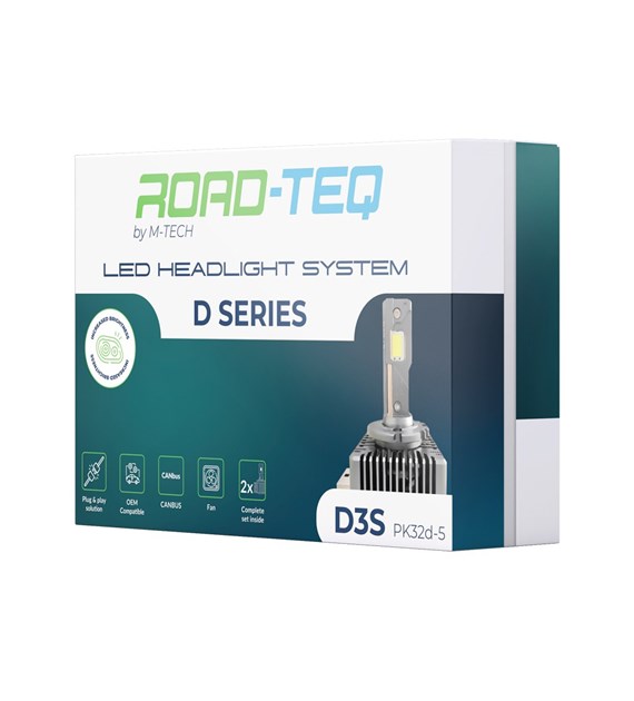 ROAD-TEQ D3S LED - Plug'Play - 2 vnt./komplekte